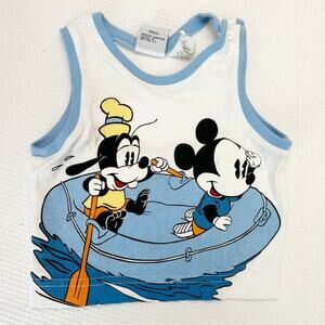 Vintage Baby Mickey & Co Mickey Goofy tank top